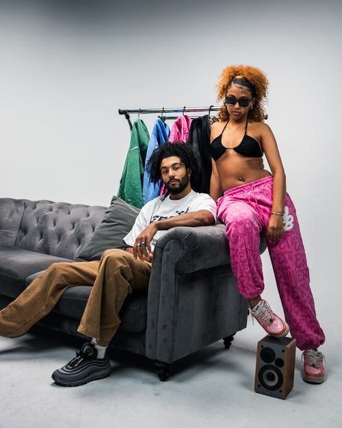 “For the girls” Pink sweatpants