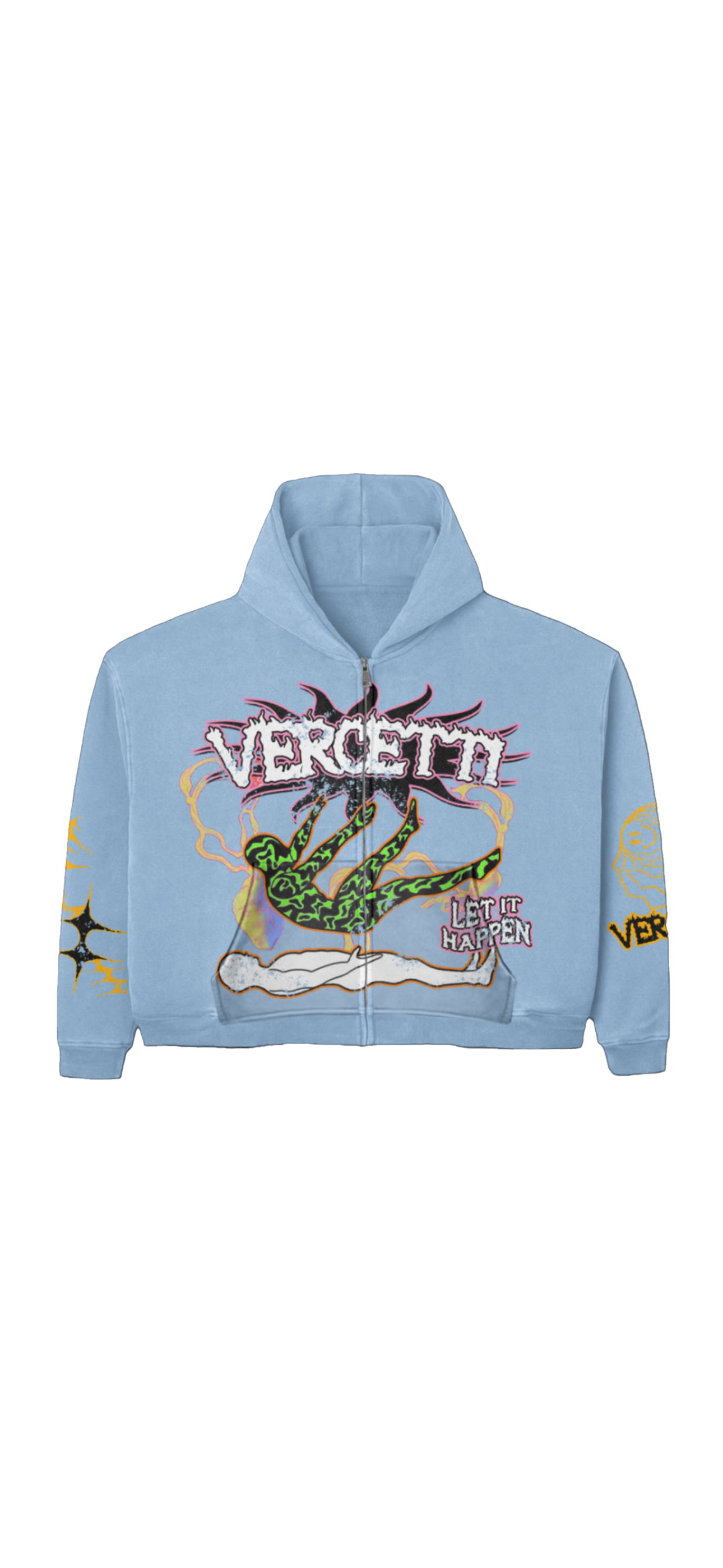 Blue freeze zip up